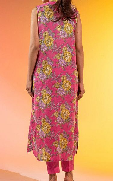 Alkaram Pink Lawn Kurti | Pakistani Lawn Dress in USA- Image 2