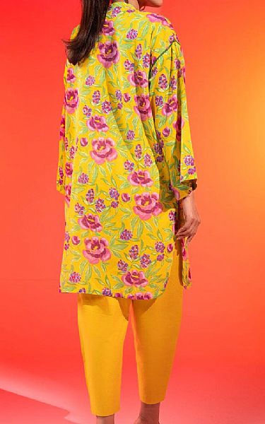 Alkaram Mustard Lawn Kurti | Pakistani Lawn Dress in USA- Image 2