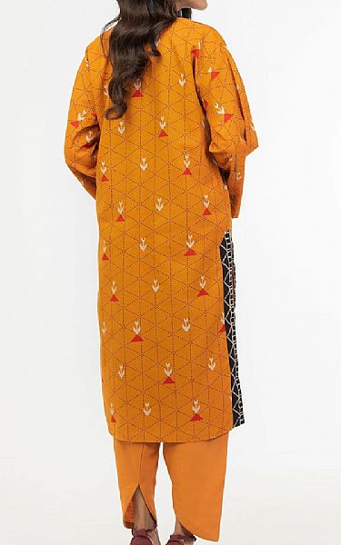 Alkaram Orange Khaddar Kurti | Pakistani Winter Dresses- Image 2