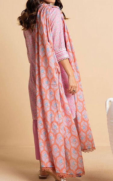 Alkaram Pink Lawn Suit | Pakistani Lawn Dress in USA- Image 2