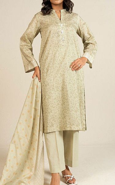 Alkaram Sage Lawn Suit | Pakistani Lawn Dress in USA- Image 1