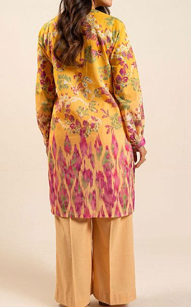 Alkaram Yellow Lawn Kurti | Pakistani Lawn Dress in USA- Image 2
