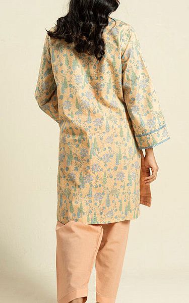 Alkaram Ivory Lawn Kurti | Pakistani Lawn Dress in USA- Image 2