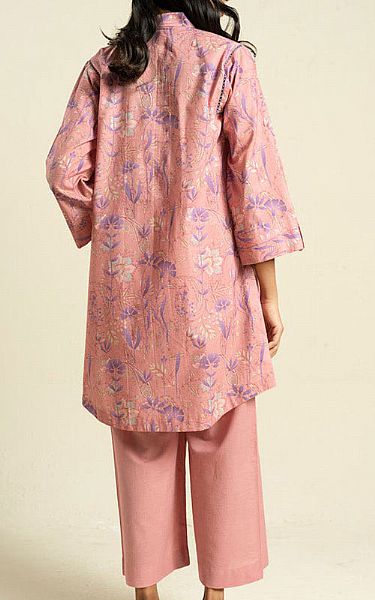 Alkaram Pink Lawn Kurti | Pakistani Lawn Dress in USA- Image 2