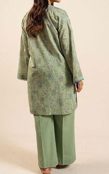 Alkaram Light Green Lawn Kurti | Pakistani Lawn Dress in USA- Image 2