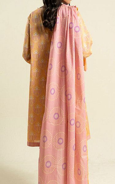 Alkaram Pale Yellow Lawn Suit (2 pcs) | Pakistani Lawn Dress in USA- Image 2