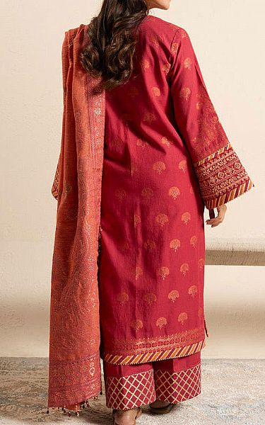 Alkaram Hot Pink Jacquard Suit | Pakistani Lawn Dress in USA- Image 2