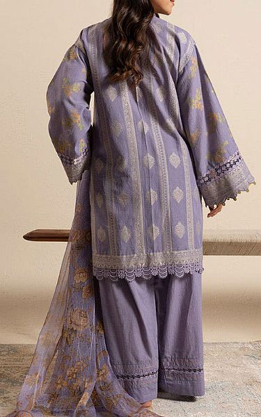 Alkaram Lavender Jacquard Suit | Pakistani Lawn Dress in USA- Image 2