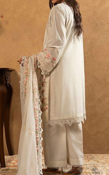 Alkaram Off-white Lawn Suit | Pakistani Lawn Dress in USA- Image 2