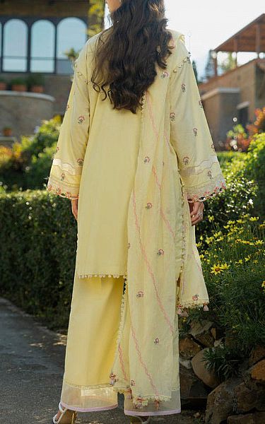 Alkaram Yellow Lawn Suit | Pakistani Lawn Dress in USA- Image 2