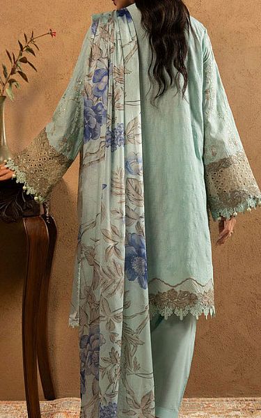 Alkaram Light Turquoise Jacquard Suit | Pakistani Lawn Dress in USA- Image 2