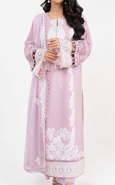 Alkaram Lilac Lawn Suit | Pakistani Lawn Dress in USA- Image 1