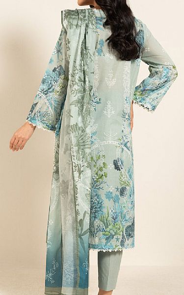 Alkaram Summer Green Lawn Suit (2 pcs) | Pakistani Lawn Dress in USA- Image 2