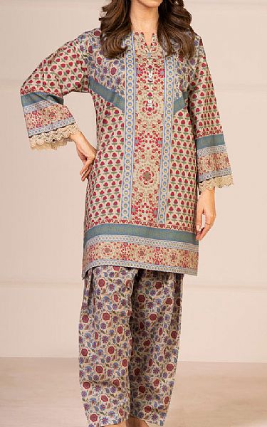 Alkaram Multi Lawn Suit (2 pcs) | Pakistani Lawn Dress in USA- Image 1