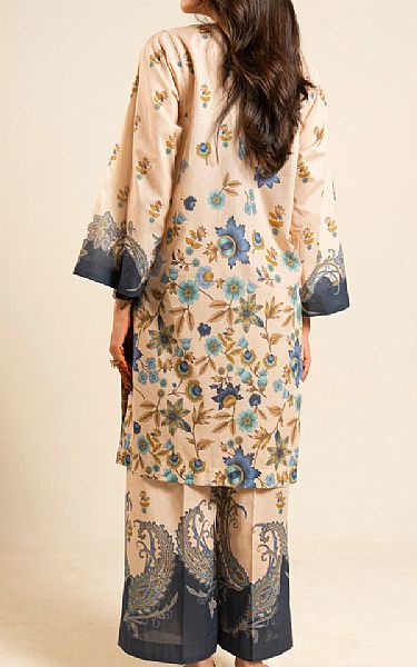 Alkaram Ivory Lawn Suit (2 pcs) | Pakistani Lawn Dress in USA- Image 2