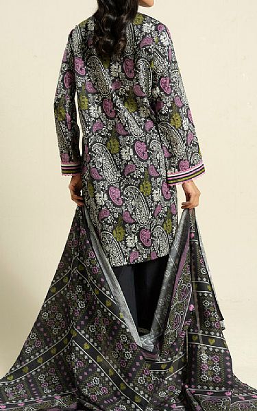 Alkaram Black Lawn Suit (2 pcs) | Pakistani Lawn Dress in USA- Image 2