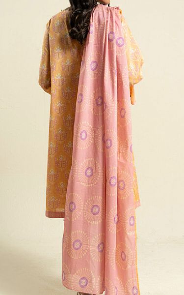 Alkaram Light Orange Lawn Suit (2 pcs) | Pakistani Lawn Dress in USA- Image 2