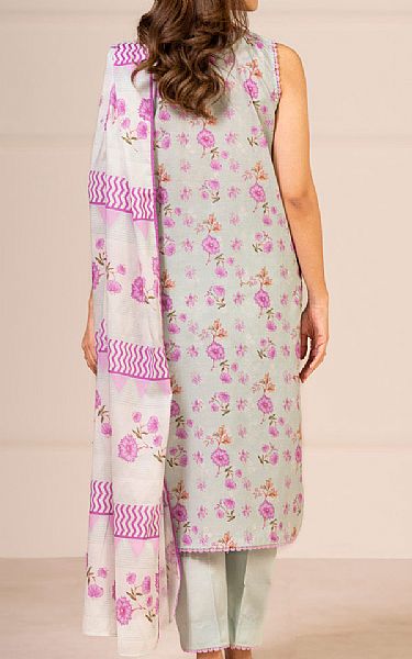Alkaram Sea Mist Lawn Suit (2 pcs) | Pakistani Lawn Dress in USA- Image 2