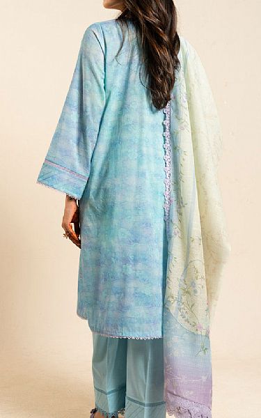 Alkaram Blue Lawn Suit | Pakistani Lawn Dress in USA- Image 2