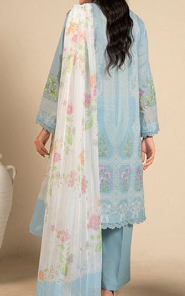 Alkaram Sky Blue Lawn Suit | Pakistani Lawn Dress in USA- Image 2