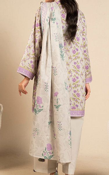 Alkaram Grey Lawn Suit (2 pcs) | Pakistani Lawn Dress in USA- Image 2