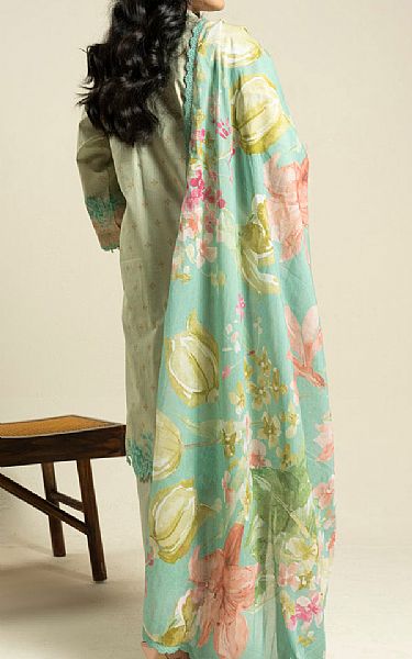 Alkaram Pistachio Green Lawn Suit | Pakistani Lawn Dress in USA- Image 2