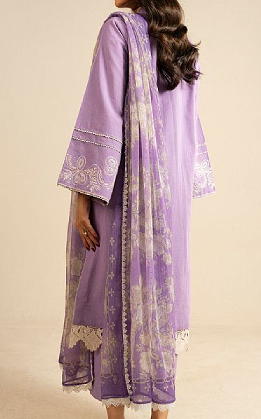Alkaram Lilac Lawn Suit | Pakistani Lawn Dress in USA- Image 2