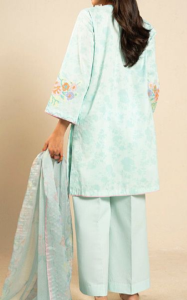 Alkaram Pale Blue Lawn Suit | Pakistani Lawn Dress in USA- Image 2