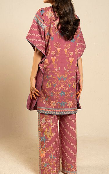 Alkaram Dark Pink Lawn Suit (2 pcs) | Pakistani Lawn Dress in USA- Image 2