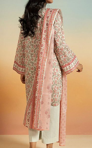 Alkaram Off White Lawn Suit | Pakistani Lawn Dress in USA- Image 2