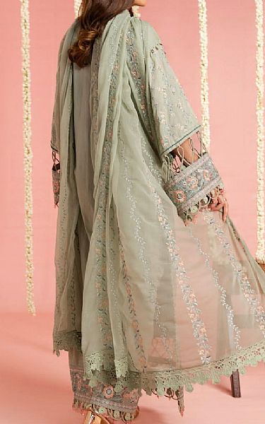 Alkaram Sage Green Lawn Suit | Pakistani Lawn Dress in USA- Image 2