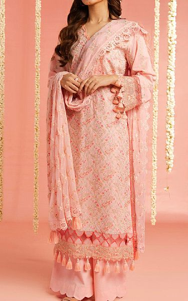 Alkaram Pink Lawn Suit | Pakistani Lawn Dress in USA- Image 1