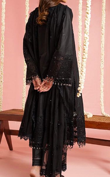 Alkaram Black Lawn Suit | Pakistani Lawn Dress in USA- Image 2