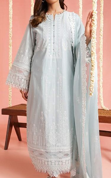 Alkaram Light Blue Lawn Suit | Pakistani Lawn Dress in USA- Image 1