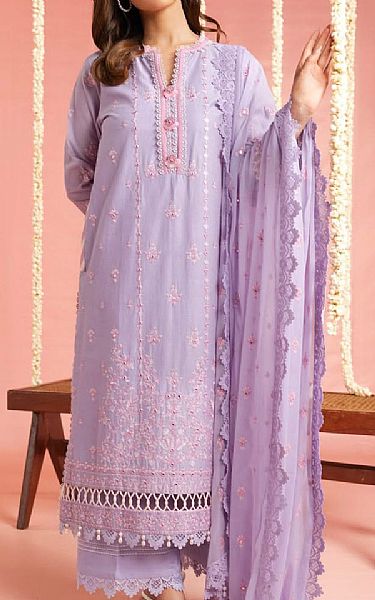 Alkaram Lilac Lawn Suit | Pakistani Lawn Dress in USA- Image 1