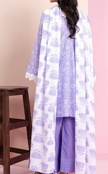 Alkaram Pale Purple Lawn Suit (2 pcs) | Pakistani Lawn Dress in USA- Image 2