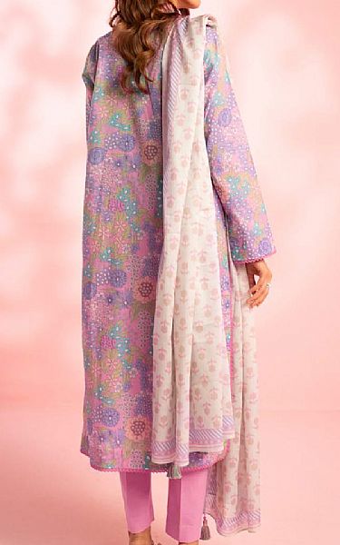 Alkaram Pink Lawn Suit | Pakistani Lawn Dress in USA- Image 2