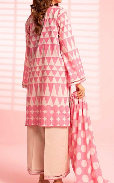 Alkaram Ivory/Pink Lawn Suit | Pakistani Lawn Dress in USA- Image 2