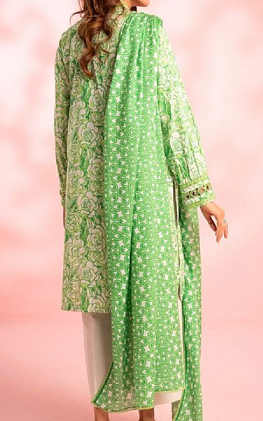 Alkaram Pastel Green Lawn Suit | Pakistani Lawn Dress in USA- Image 2