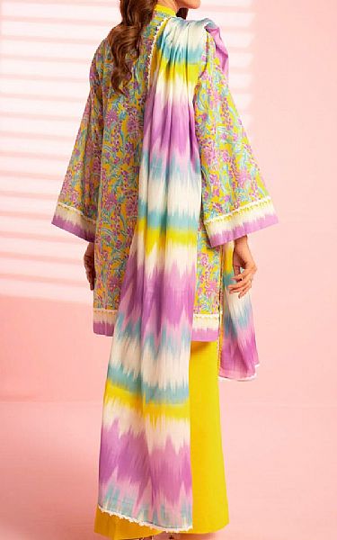 Alkaram Yellow Lawn Suit (2 pcs) | Pakistani Lawn Dress in USA- Image 2