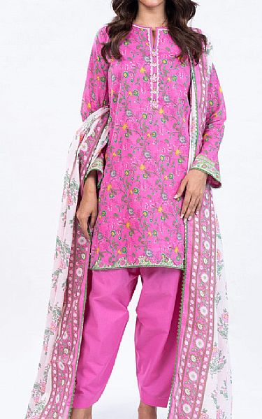 Alkaram Persian Pink Lawn Suit | Pakistani Lawn Suits- Image 1
