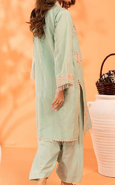 Alkaram Pistachio Green Jacquard Suit (2 pcs) | Pakistani Lawn Dress in USA- Image 2