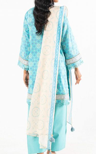 Alkaram Blueberry Lawn Suit (2 pcs) | Pakistani Lawn Dress in USA- Image 2