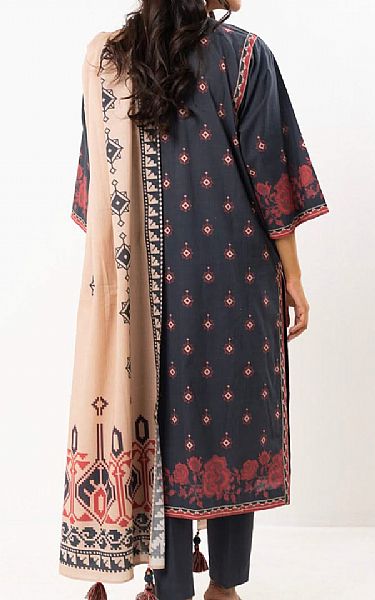 Alkaram Black Lawn Suit (2 pcs) | Pakistani Lawn Dress in USA- Image 2