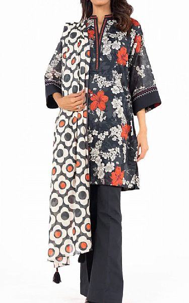Alkaram Black Lawn Suit | Pakistani Lawn Dress in USA- Image 1