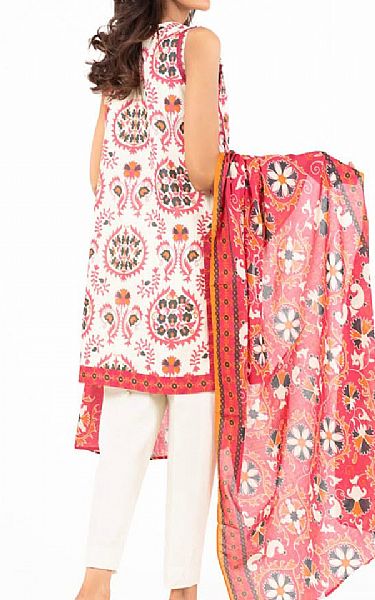 Alkaram White Lawn Suit | Pakistani Lawn Dress in USA- Image 2