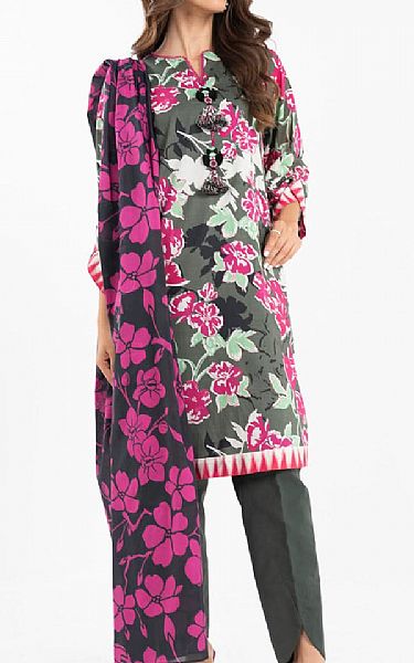 Alkaram Sage Green Lawn Suit | Pakistani Lawn Dress in USA- Image 1