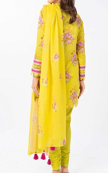 Alkaram Sun Yellow Lawn Suit (2 pcs) | Pakistani Lawn Dress in USA- Image 2