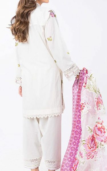 Alkaram Light Grey Lawn Suit | Pakistani Lawn Dress in USA- Image 2