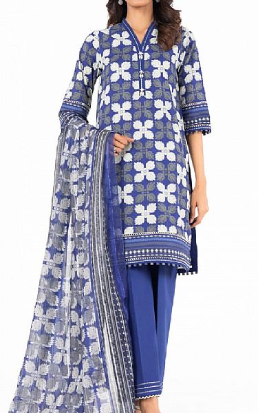 Alkaram Blueberry Lawn Suit | Pakistani Lawn Dress in USA- Image 1